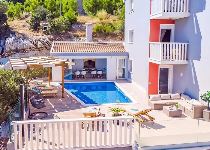别墅 Matan - Only 200m From The Sandy Beaches, Private 28m2 Pool 奥米什